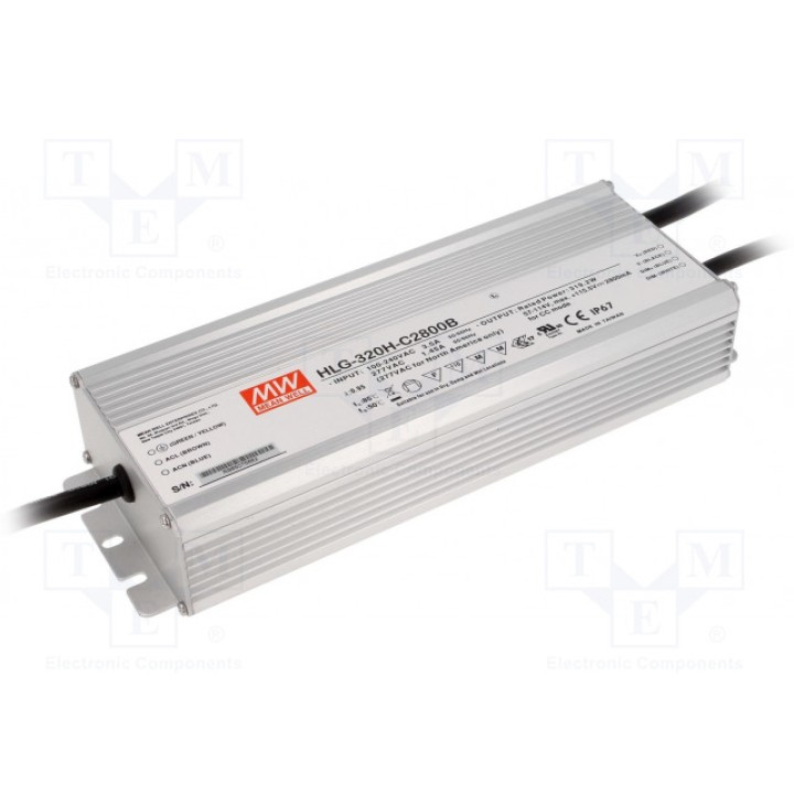 Блок питания импульсный LED MEAN WELL HLG-320H-C2800B (HLG-320H-C2800B)