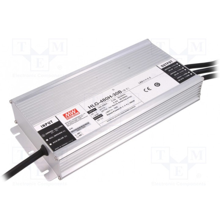 Блок питания импульсный LED 480Вт MEAN WELL HLG-480H-30B (HLG-480H-30B)