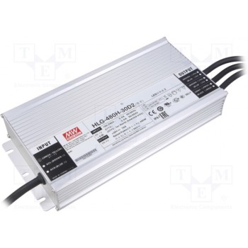 Блок питания импульсный LED 480Вт MEAN WELL HLG-480H-30D2