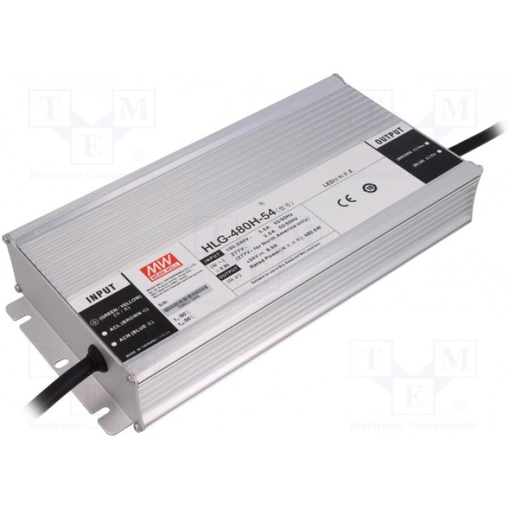 Блок питания импульсный LED 480Вт MEAN WELL HLG-480H-54 (HLG-480H-54)