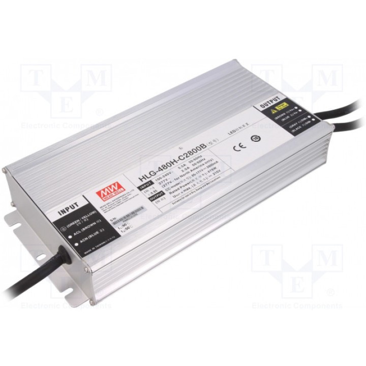 Блок питания импульсный LED MEAN WELL HLG-480H-C2800B (HLG-480H-C2800B)