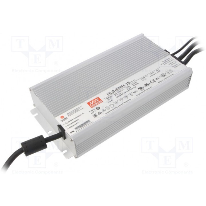 Блок питания импульсный LED 540Вт MEAN WELL HLG-600H-15 (HLG-600H-15)