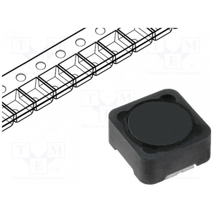 Дроссель проволочный SMD 100мкГн FERROCORE DE1205-100 (DE1205-100)