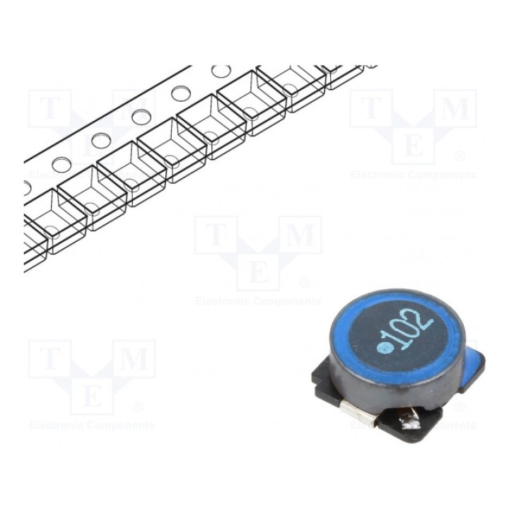 Дроссель ферритовый SMD 1000мкГн TDK SLF10145T-102MR29-PF (SLF10145T-102MR29)