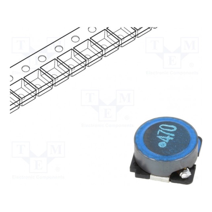 Дроссель ферритовый SMD 47мкГн TDK SLF10145T-470M1R4-PF (SLF10145T-470M1R4)