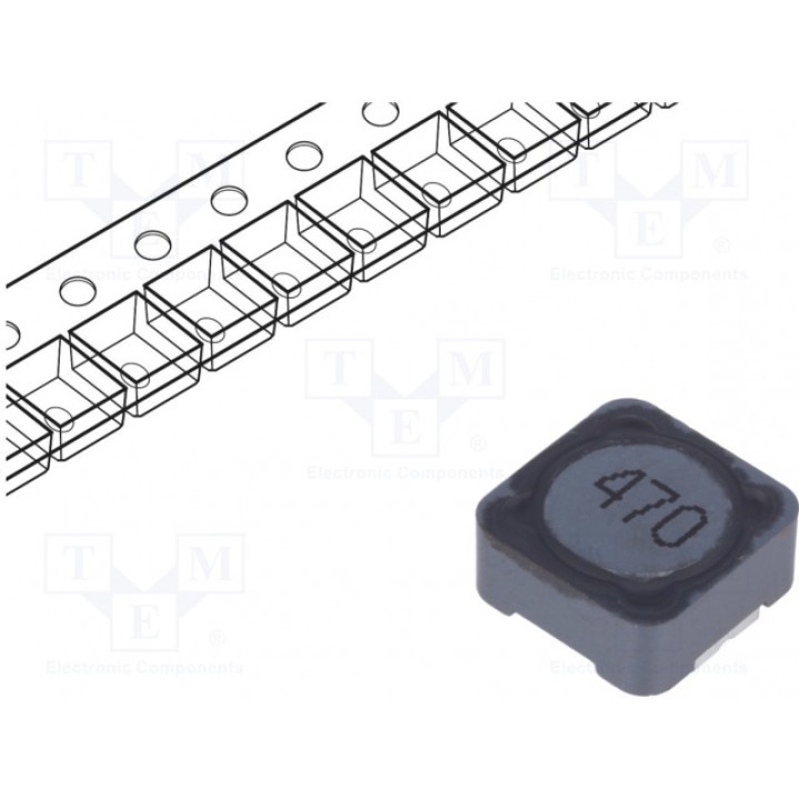 Дроссель проволочный SMD 47мкГн Viking PCS125MT470 (PCS125MT470)