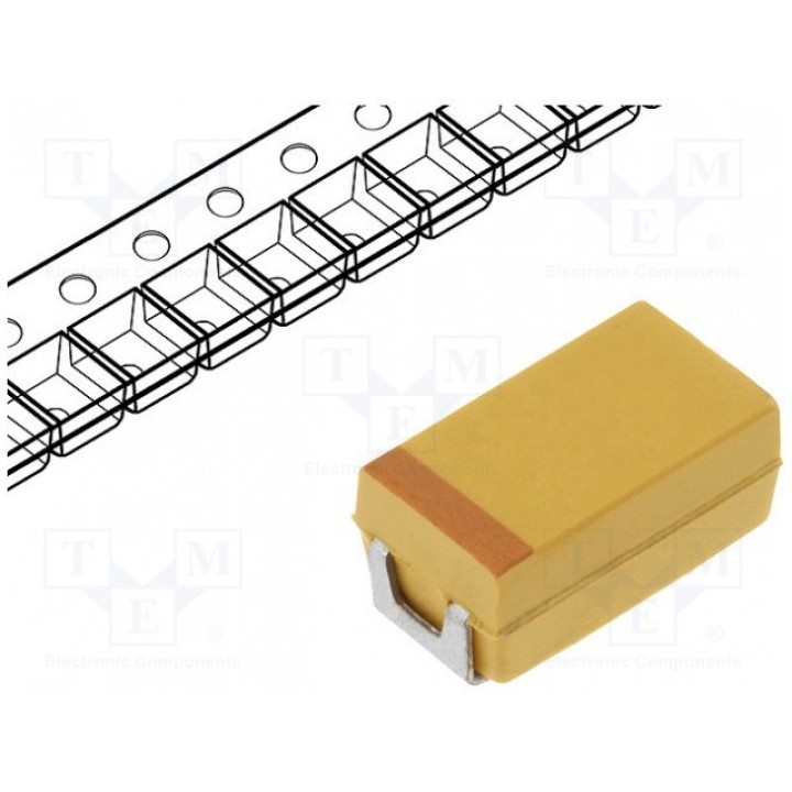 Конденсатор танталовый 10мкФ 35ВDC AVX TAJC106K035RNJ (TAJC106K035R)