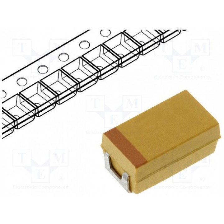 Конденсатор танталовый low ESR 100мкФ AVX TPSC107M010R0100 (TPSC107M010R0100)