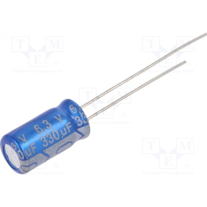 Конденсатор электролитический Jb Capacitors JRG0J331M02500630115000B (JRG-330U-6.3)