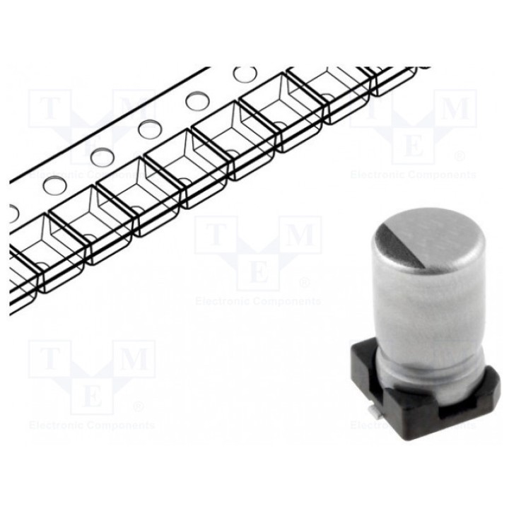 Конденсатор электролитический SMD NICHICON UCB1E330MCL1GS (UCB1E330MCL1GS)