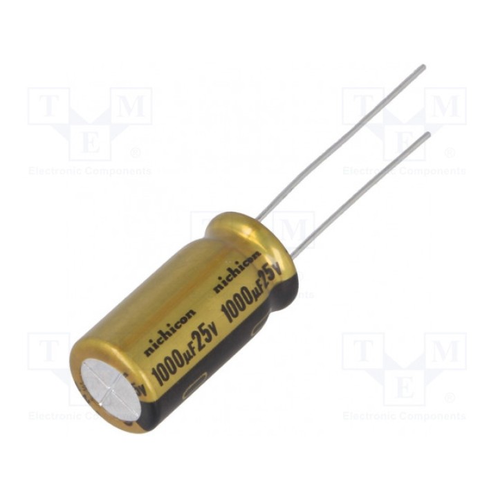 Конденсатор электролитический NICHICON UFW1E102MPD (UFW1E102MPD)