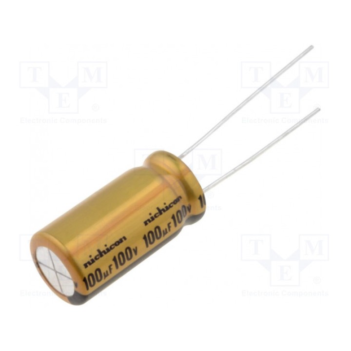 Конденсатор электролитический NICHICON UFW2A101MPD (UFW2A101MPD)
