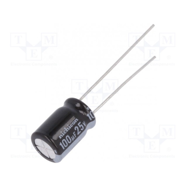 Конденсатор электролитический THT NICHICON UKL1E101MPD (UKL1E101MPD)