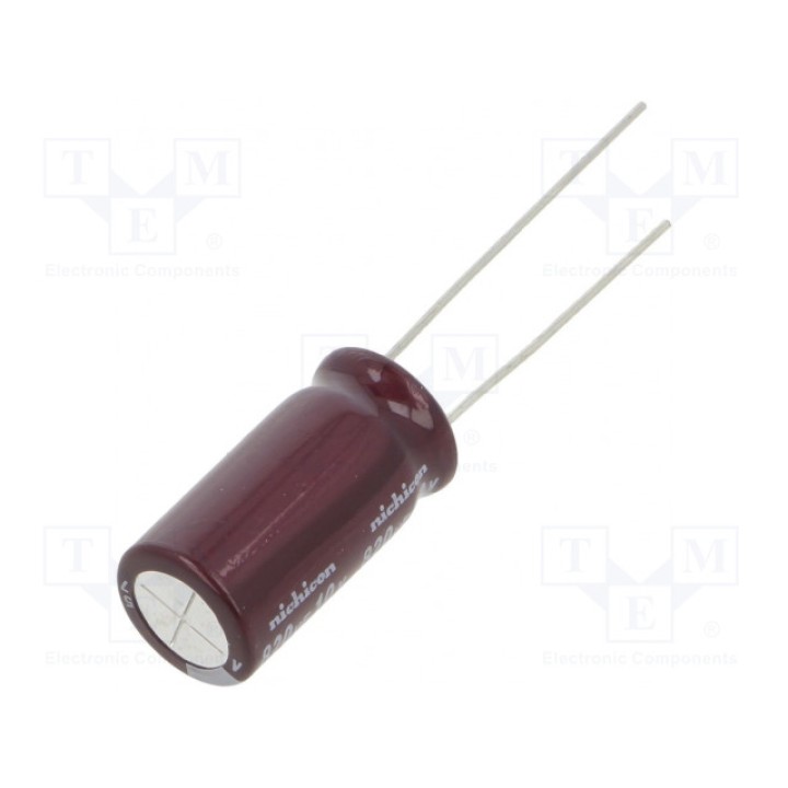Конденсатор электролитический NICHICON UPM1A821MPD (UPM1A821MPD)