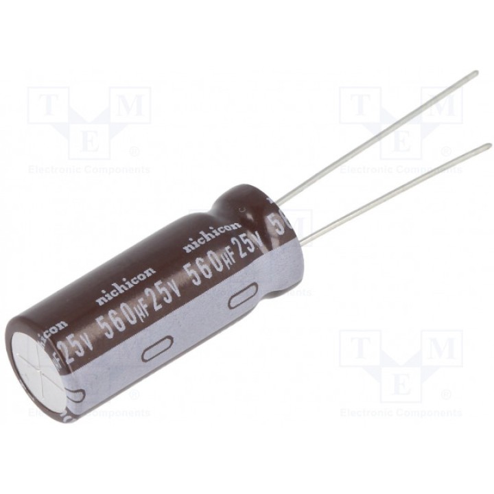 Конденсатор электролитический NICHICON UPM1E561MPD (UPM1E561MPD)