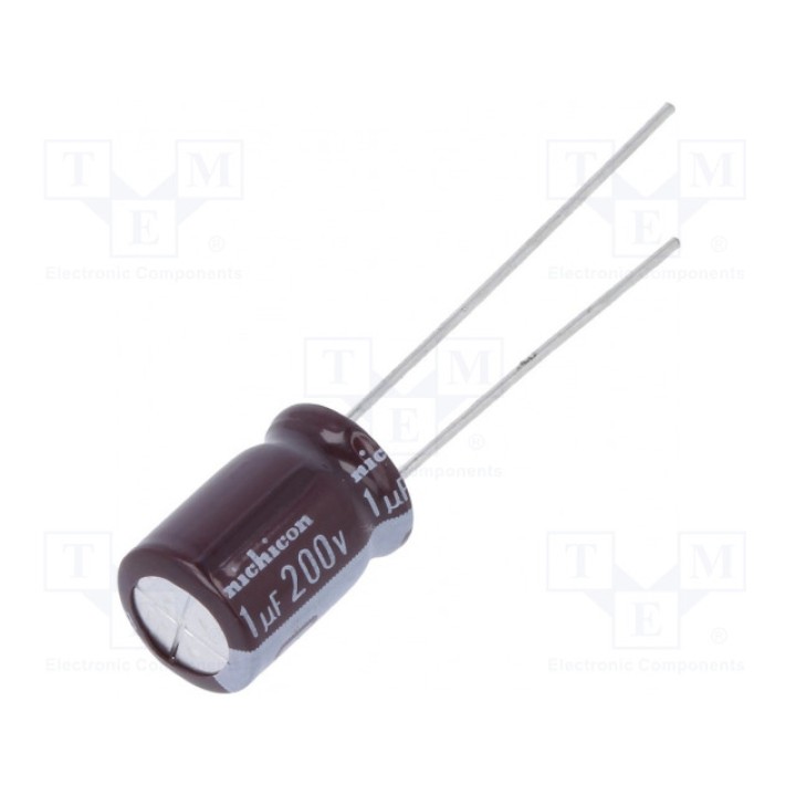 Конденсатор электролитический NICHICON UPM2D010MPD (UPM2D010MPD)