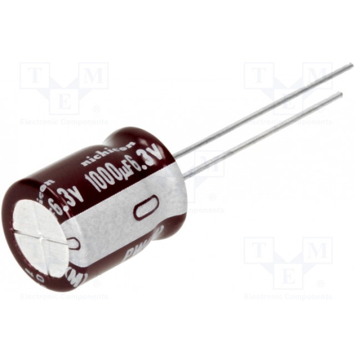 Конденсатор электролитический NICHICON UPW0J102MPD (UPW0J102MPD)