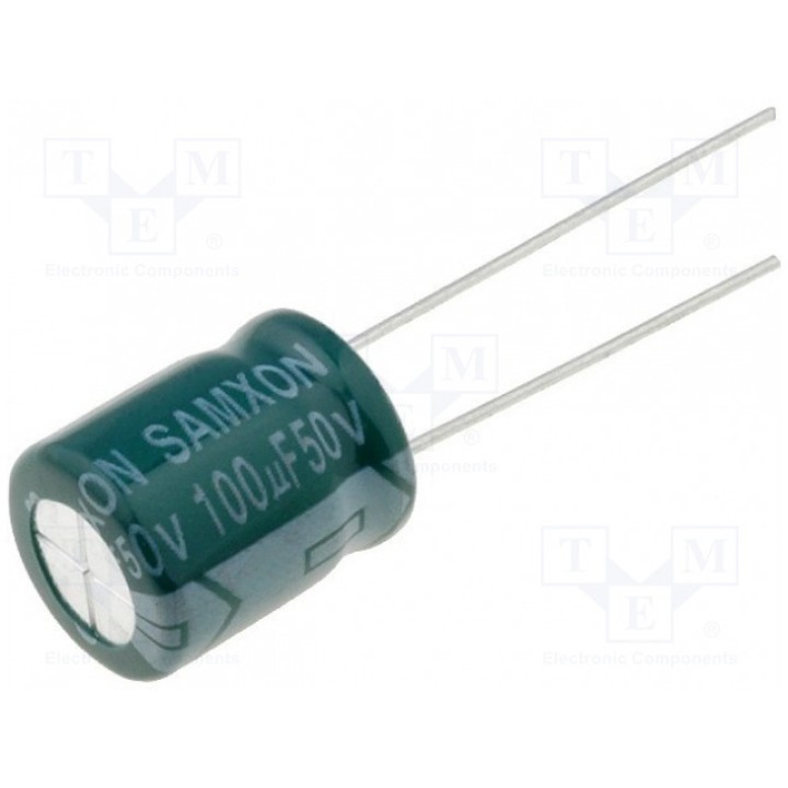 Конденсатор электролитический SAMXON GF 100U50V (GF100-50)