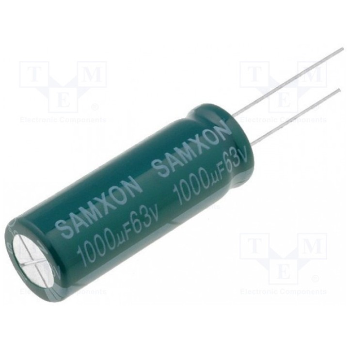 Конденсатор электролитический SAMXON GF 1000U63V (GF1000-63)