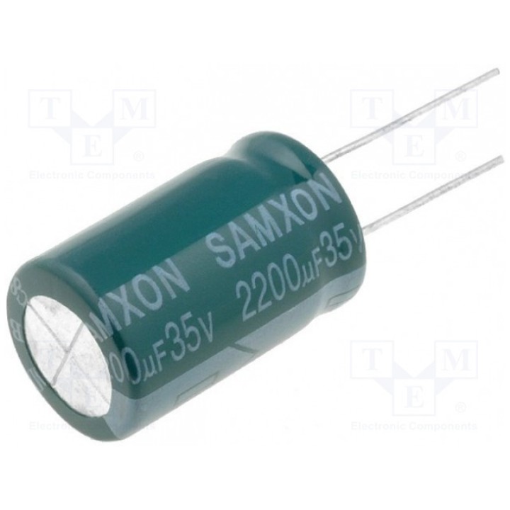 Конденсатор электролитический SAMXON GF 2200U35V (GF2200-35)