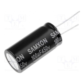 Конденсатор электролитический SAMXON KM100-450
