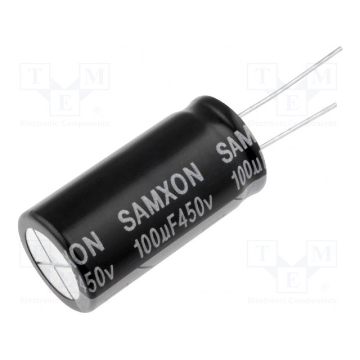 Конденсатор электролитический SAMXON EKM107M2WL35RRSHP (KM100-450)