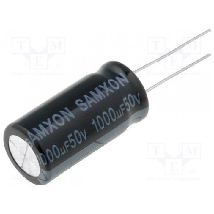 Конденсатор электролитический SAMXON KM 1000U50V (KM1000-50)