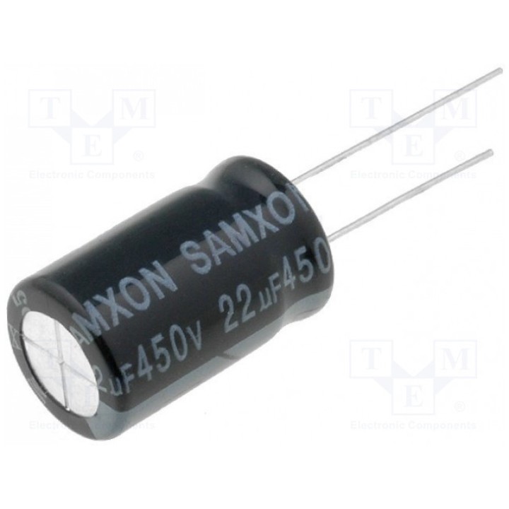 Конденсатор электролитический SAMXON EKM226M2WI20RR (KM22-450)