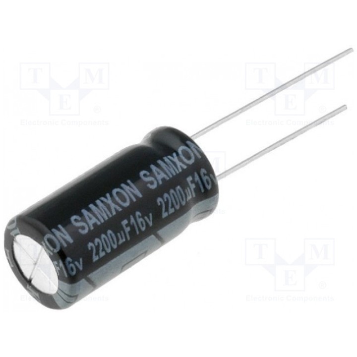 Конденсатор электролитический SAMXON EKM228M1CG20RRSHP (KM2200-16)