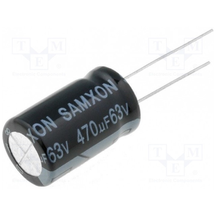 Конденсатор электролитический SAMXON KM 470U63V (KM470-63)