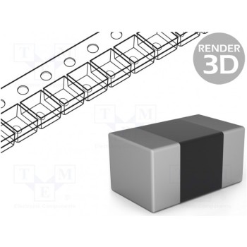 Конденсатор керамический MLCC 10пФ 50В VISHAY VJ0402A100JXAPW1BC