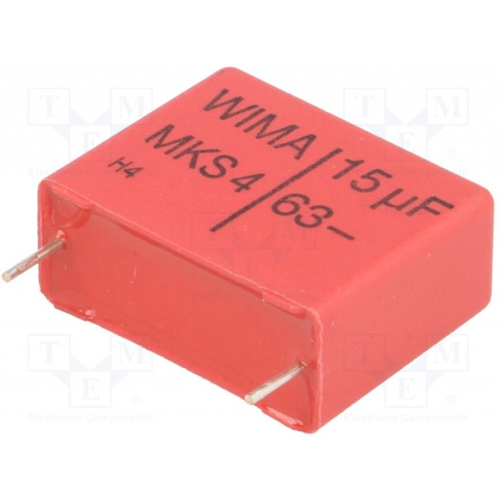 Конденсатор полиэфирный 15мкФ WIMA MKS4C051505I00JSSD (MKS4-15U-63-5%)