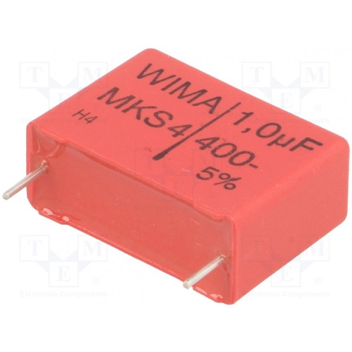 Конденсатор полиэфирный 1мкФ WIMA MKS4G041005G00JSSD (MKS4-1U-400-5%)