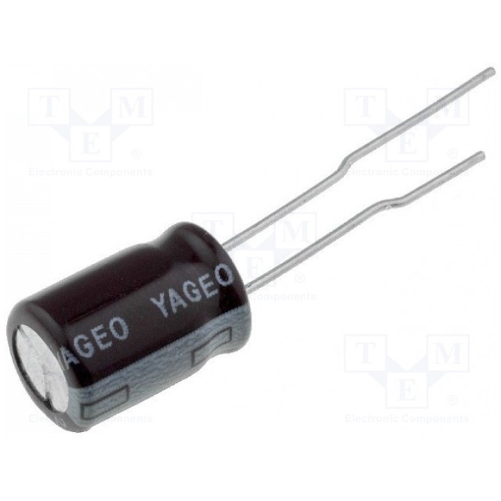 Конденсатор электролитический THT YAGEO SE025M0220A3F-0811 (SE025M0220A3F08)