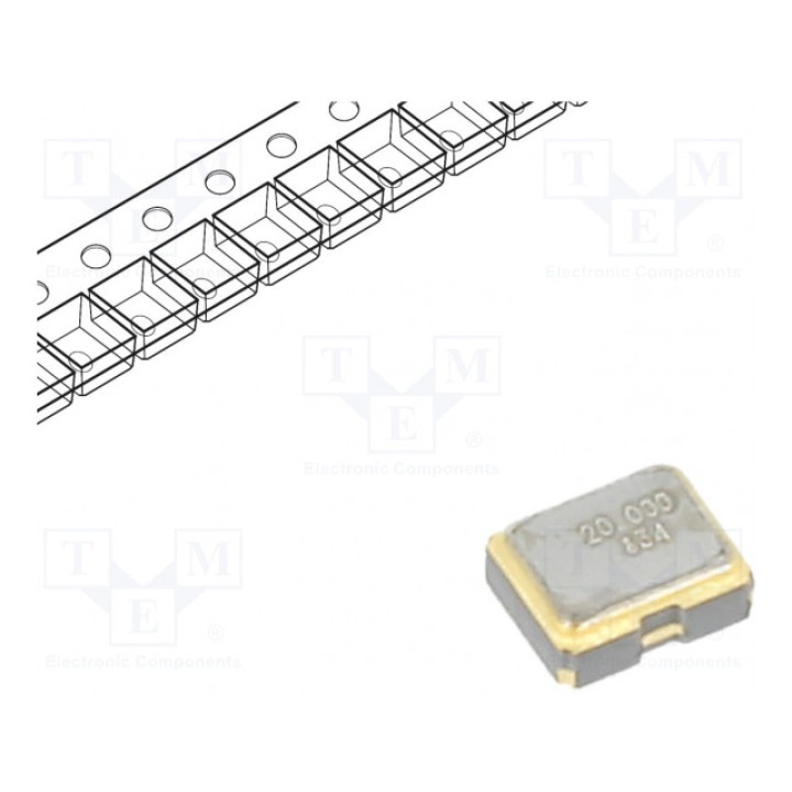 Резонатор кварцевый 20МГц ILSI ISA11-3FBH-20.000M (ISA11-3FBH-20.000M)