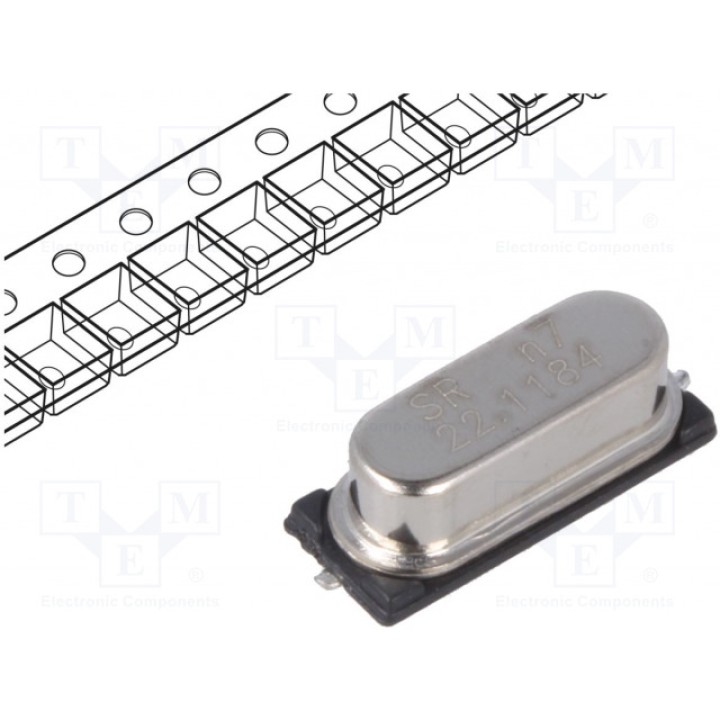 Резонатор кварцевый 221184МГц SR PASSIVES 22.1184M-49SMD-SR (22.1184M-49SMD-SR)