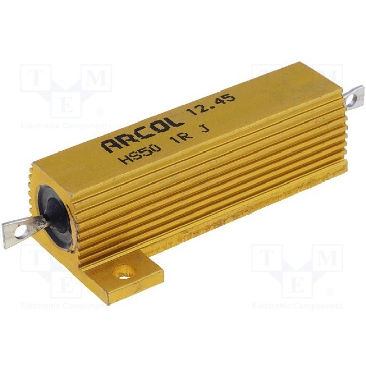 Резистор проволочный с радиатором ARCOL HS50-1RJ (HS50-1RJ)