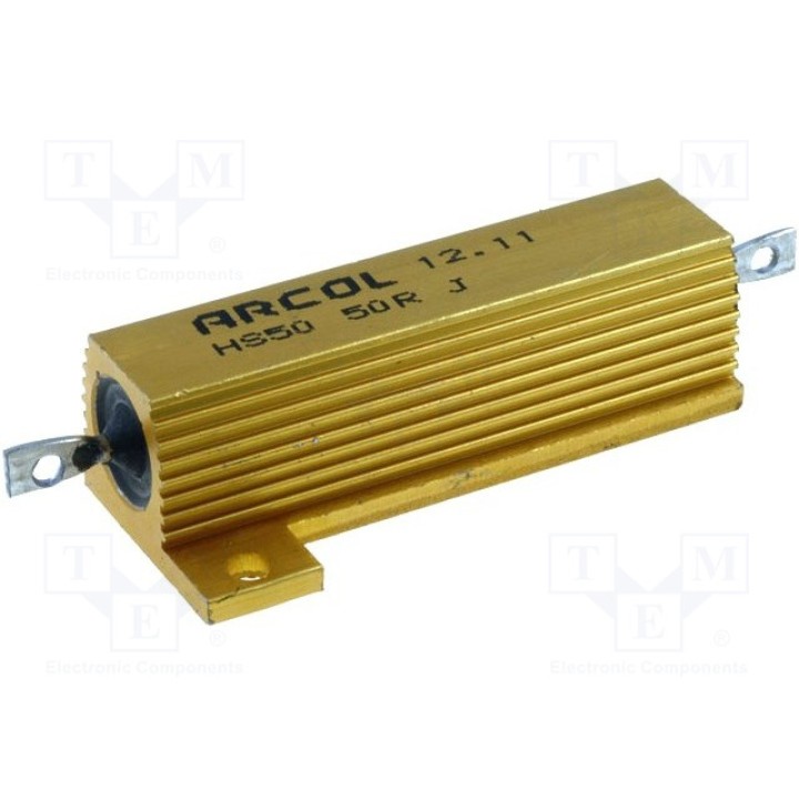 Резистор проволочный с радиатором ARCOL HS50-50RJ (HS50-50RJ)