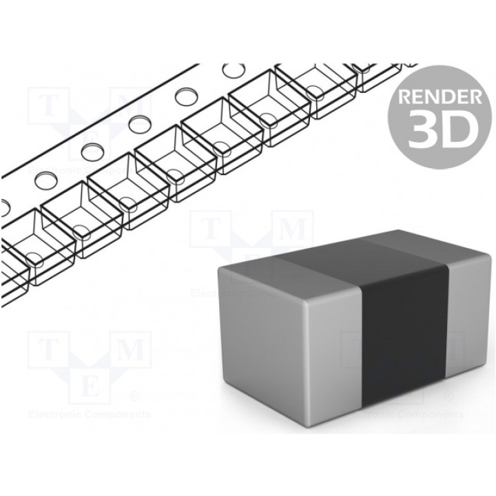 Резистор thick film SMD 0402 ROYAL OHM CQ02WGF100JTCE (CQ0402-10R-1%)