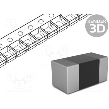 Резистор thick film SMD 0603 ROYAL OHM CQ0603-100R-5%