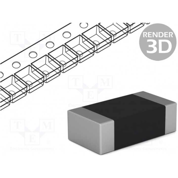 Резистор thick film SMD 1206 ROYAL OHM CQ06S4F0000T5E (CQ1206-0R-1%)