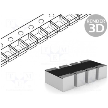 Резисторная сборка Y ROYAL OHM DR1206-390K-4-8