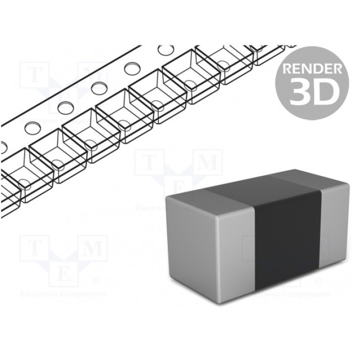 Резистор thin film прецизионный SMD ROYAL OHM TC0325B1001T5E (SMD0603-1K-HP25)