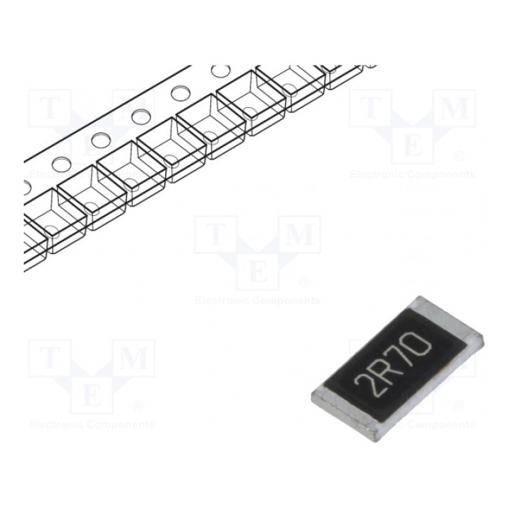 Резистор thick film SMD 2512 ROYAL OHM 25121WF270KT4E (SMD2512-2.7R-1%)