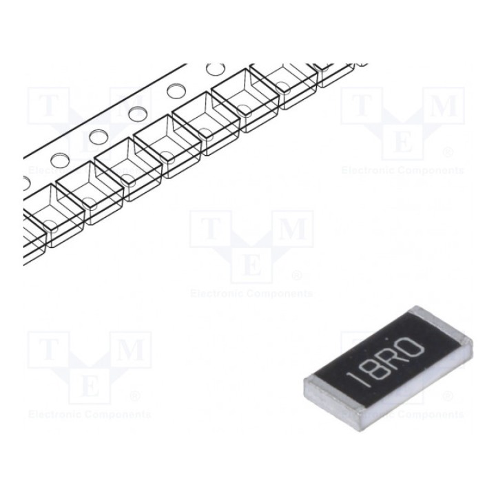 Резистор thick film большой мощности SMD ROYAL OHM SP123WF180JT2E (SP12-18R-1%)