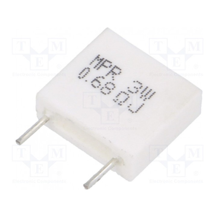 Резистор проволочный THT 680мОм SR PASSIVES MPR3W-0R68 (MPR3W-0R68)