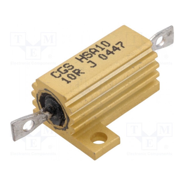 Резистор проволочный с радиатором TE Connectivity 0-1625966-4 (AX10WR-10R)