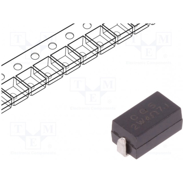 Резистор проволочный SMD TE Connectivity 4-1676966-1 (SMW24R7JT)