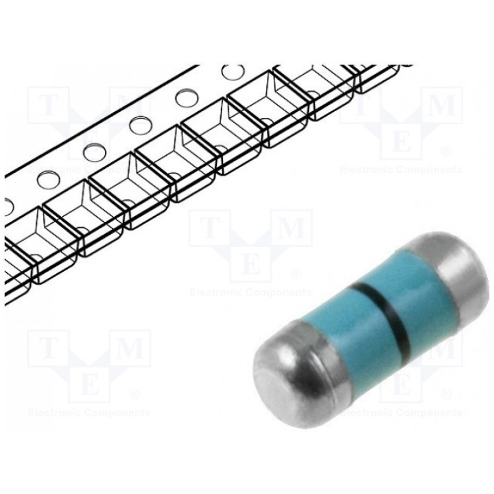 Резистор thin film SMD 0204 minimelf VISHAY MMA02040Z0000ZB300 (SMDMM0204-0R)
