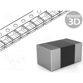 Резистор thick film измерительный SMD Viking CS0402-0R068-1%-HP